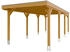 Skan Holz Einzelcarport Grunewald 321x796 cm 289 cm Einfahrtshöhe mit Aluminiumdach