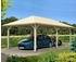 Skan Holz Einzelcarport Taunus 439x786 cm 218 cm Einfahrtshöhe natur