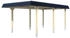 Skan Holz Einzelcarport Wendland 362x628 cm 206 cm Einfahrtshöhe hellbraun