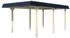 Skan Holz Einzelcarport Wendland 362x628 cm 206 cm Einfahrtshöhe weiß
