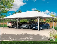 Skanholz Doppelcarport "Taunus" Leimholz 530 cm wei&szlig;