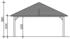 Skan Holz Doppelcarport Taunus 1176x634 cm 220 cm Einfahrtshöhe weiß