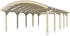 Skan Holz Doppelcarport Franken 635x969 cm 220 cm Einfahrtshöhe dunkelgrau