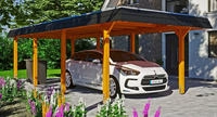 Skanholz Einzelcarport "Wendland" Leimholz 291 cm hellbraun