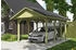 Skan Holz Einzelcarport Wallgau 380x600 cm 215 cm Einfahrtshöhe mit Dachlattung Grün