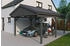 Skan Holz Einzelcarport Fichtelberg 423x566 cm 379 cm Einfahrtshöhe mit Dachlattung