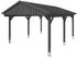 Skan Holz Einzelcarport Fichtelberg 423x566 cm 379 cm Einfahrtshöhe mit Dachlattung