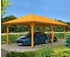 Skan Holz Einzelcarport Taunus 439x786 cm 218 cm Einfahrtshöhe hellbraun