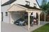 Skan Holz Einzelcarport Fichtelberg 423x566 cm 379 cm Einfahrtshöhe mit schwarzen Schindeln