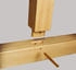 Skan Holz Einzelcarport Schwarzwald 424x772 cm 220 cm Einfahrtshöhe mit Abstellraum mit Dachschalung Nussbaum