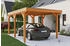 Skan Holz Einzelcarport Grunewald 321x554 cm 289 cm Einfahrtshöhe mit EPDM-Dach