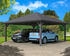 Skan Holz Doppelcarport Taunus 634x634 cm 220 cm Einfahrtshöhe dunkelgrau