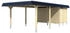 Skan Holz Einzelcarport Wendland 409x870 cm 210 cm Einfahrtshöhe weiß