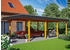 Skan Holz Einzelcarport Wendland 409x870 cm 210 cm Einfahrtshöhe hellbraun