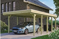Skanholz Einzelcarport "Friesland" Massivholz 355 cm gr&uuml;n