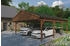 Skan Holz Doppelcarport Fichtelberg 618x808 cm 574 cm Einfahrtshöhe mit schwarzen Schindeln