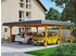 Skan Holz Doppelcarport Wendland 630x637 cm 216 cm Einfahrtshöhe hellbraun