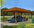 Skan Holz Einzelcarport Taunus 439x786 cm 218 cm Einfahrtshöhe braun