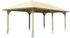 Skan Holz Einzelcarport Taunus 439x786 cm 218 cm Einfahrtshöhe braun