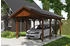 Skan Holz Einzelcarport Wallgau 380x600 cm 215 cm Einfahrtshöhe mit Dachlattung Nussbaum