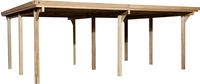 weka Doppelcarport "618 Gr.1" Massivholz 270 cm braun