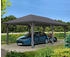 Skan Holz Einzelcarport Taunus 439x786 cm 218 cm Einfahrtshöhe dunkelgrau