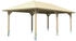Skan Holz Einzelcarport Taunus 439x786 cm 218 cm Einfahrtshöhe dunkelgrau