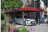 Skan Holz Einzelcarport Wendland 362x870 cm 206 cm Einfahrtshöhe mit Abstellraum mit Aluminiumdach rote Blende Schiefergrau