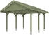 Skan Holz Einzelcarport Wallgau 430x500 cm 215 cm Einfahrtshöhe mit Dachlattung Grün