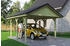 Skan Holz Einzelcarport Wallgau 430x500 cm 215 cm Einfahrtshöhe mit Dachlattung Grün