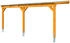 Skan Holz Anlehncarport Vogtland 300x541 cm 213 cm Einfahrtshöhe hellbraun