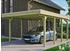 Skan Holz Einzelcarport Friesland 397x555 cm 221 cm Einfahrtshöhe grün