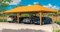 Skanholz Doppelcarport "Taunus" Leimholz 530 cm hellbraun