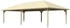 Skan Holz Doppelcarport Taunus 1176x634 cm 220 cm Einfahrtshöhe hellbraun