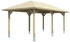 Skan Holz Einzelcarport Taunus 374x656 cm 218 cm Einfahrtshöhe dunkelgrau