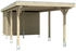 Skan Holz Einzelcarport Spessart 355x846 cm 220 cm Einfahrtshöhe braun