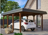 Skanholz Einzelcarport "Spreewald" Massivholz 342 cm braun