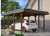 Skan Holz Einzelcarport Spreewald 396x589 cm 209 cm Einfahrtshöhe braun