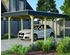 Skan Holz Einzelcarport Spreewald 345x589 cm 206 cm Einfahrtshöhe grün