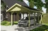 Skan Holz Einzelcarport Wallgau 380x600 cm 215 cm Einfahrtshöhe mit schwarzen Dachschindeln Grün