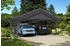 Skan Holz Doppelcarport Schwarzwald 684x600 cm 220 cm Einfahrtshöhe mit Dachlattung Schiefergrau