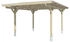 Skan Holz Einzelcarport Odenwald 428x541 cm 220 cm Einfahrtshöhe weiß