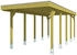 Skan Holz Einzelcarport Friesland 314x708 cm 221 cm Einfahrtshöhe grün