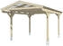 Skan Holz Einzelcarport Westerwald 362x541 cm 220 cm Einfahrtshöhe weiß