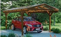Skanholz Einzelcarport "Westerwald" Leimholz 326 cm braun