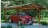 Skan Holz Einzelcarport Westerwald 362x648 cm 220 cm Einfahrtshöhe braun