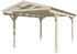 Skan Holz Einzelcarport Westerwald 362x648 cm 220 cm Einfahrtshöhe braun