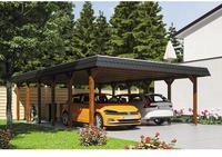 Skanholz Doppelcarport "Spreewald" Massivholz 530 cm braun
