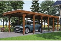Skanholz Einzelcarport "Friesland" Massivholz 270 cm braun