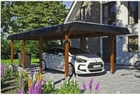 Skanholz Einzelcarport "Wendland" Leimholz 291 cm braun